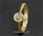 Preview: Gold Ring 0,50ct Brillant, zart gelb, Si2; 585 Gold